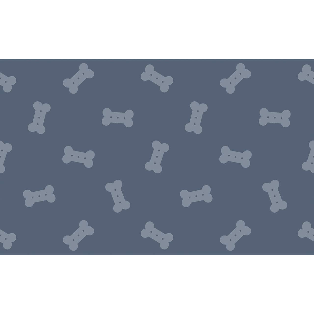 FloorPops Bones Blue Anti-Fatigue Comfort Floor Mat, 32" x 20"